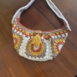 sunburst boho festival bag